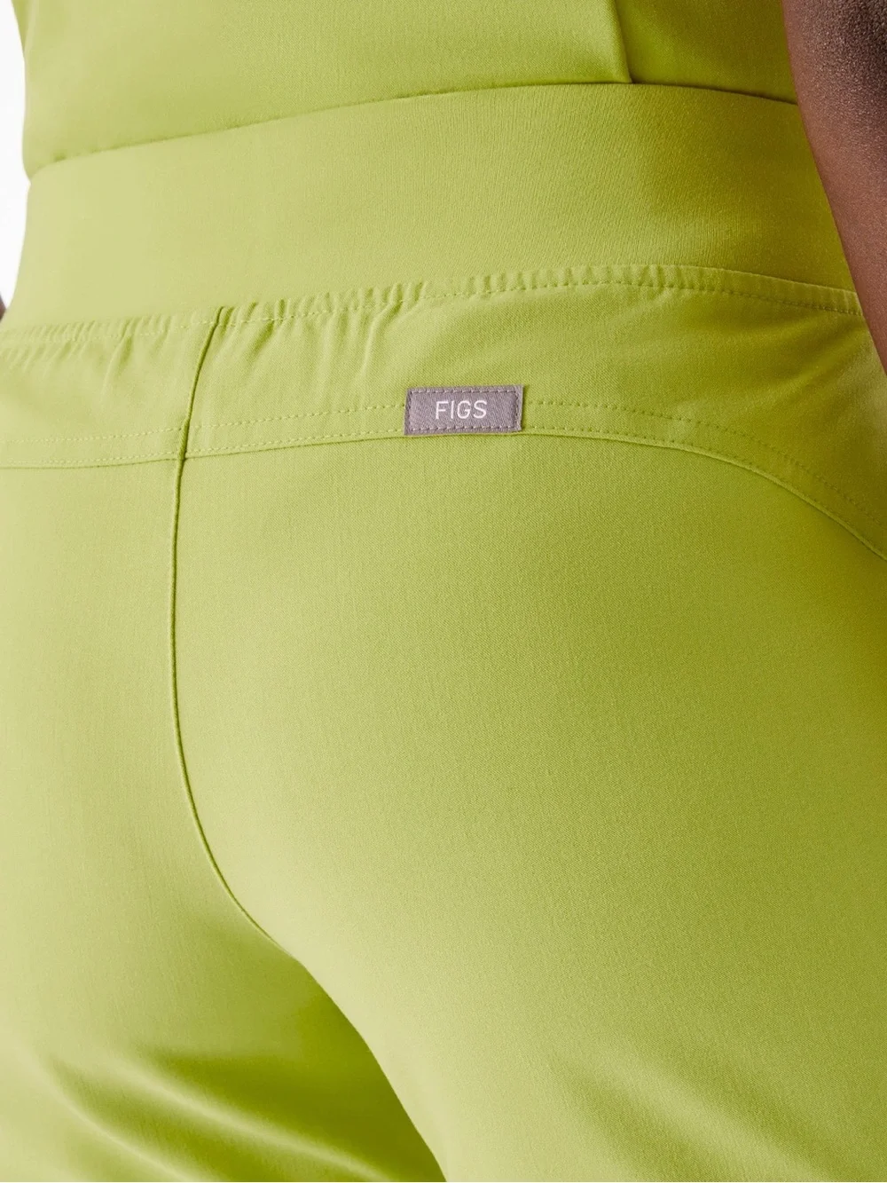 Figs scrubs Kade mid rise cargo scrub Pant in celery